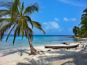 Sunny Sandy Beach in Panama